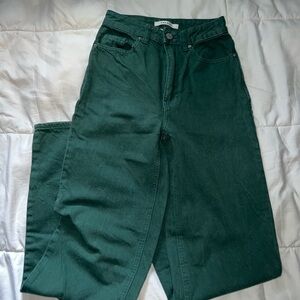 PacSun Deep Green Straight Leg Jeans